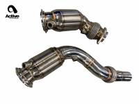 Active Autowerke Downpipes with GESI G-SPORT Cats for F8X BMW S55 M2C / M3 / M4 11-080