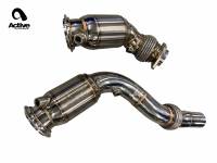 Active Autowerke - Active Autowerke Downpipes with GESI G-SPORT Cats for F8X BMW S55 M2C / M3 / M4 11-080 - Image 1