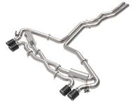 aFe - aFe 20-22 Audi RS6 Avant V8 4L (tt) MACH Force-Xp 3in to 2.5in 304 SS Cat-Back Exhaust w/ Carbon Tip - Image 1