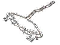 aFe - aFe 20-22 Audi RS6 Avant V8 4L(tt) MACH Force-Xp 3in to 2.5in 304 SS Cat-Back Exhaust w/Polished Tip - Image 1