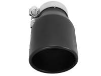 aFe - aFe Power Gas Exhaust Tip Black- 3 in In x 4.5 out X 9 in Long Bolt On (Black) - Image 5