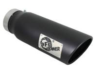 aFe - aFe Diesel Exhaust Tip Bolt On Black 4in Inlex x 5in Outlet x 15in - Image 1