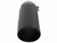 aFe - aFe MACHForce XP Cat-Back SS-304 5in Interooled Exhaust Tip 5in In x 6in Outx16inL Bolt-On Right Blk - Image 2
