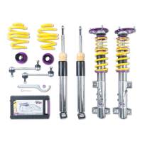 KW Adjustable Coilovers, Aluminum Top Mounts, Independent Compression and Rebound - 35220812