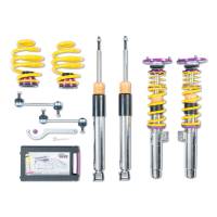 KW Adjustable Coilovers, Aluminum Top Mounts, Independent Compression and Rebound - 35220821