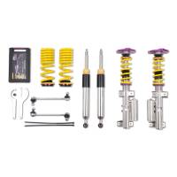 KW Adjustable Coilovers, Aluminum Top Mounts, Independent Compression and Rebound - 35225848