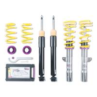 KW Height adjustable stainless steel coilovers with adjustable rebound damping - 180200BN