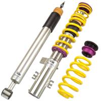 KW Height adjustable stainless steel coilovers with adjustable rebound damping - 15220003