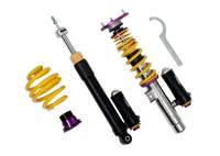 KW Adjustable Coilovers, Aluminum Top Mounts, Rebound and Low & High Compression - 39720225