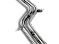 Exhaust - Connecting Pipes - Akrapovic - Akrapovic Link pipe (SS) - L-AUS58TO