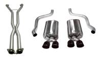 Corsa Performance 2.5in. Cat-Back Dual Rear Exit with Twin 3.5in. Black PVD Pro-Series Tips 14108CBBLK