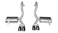 Corsa Performance 2.5in. Axle-Back Dual Rear Exit with Twin 3.5in. Black PVD Pro-Series Tips 14132BLK