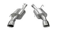 Corsa Performance 2.5in. Axle-Back Dual Rear Exit with Single 4.0in. Polished Pro-Series Tips 14314