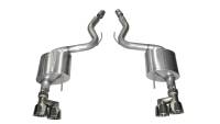 Corsa Performance - Corsa Performance 3.0in. Axle-Back Dual Rear Exit with Twin 4.0in. Polished Pro-Series Tips 14334 - Image 1