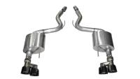 Corsa Performance - Corsa Performance 3.0in. Axle-Back Dual Rear Exit with Twin 4.0in. Black PVD Pro-Series Tips 14334BLK - Image 1