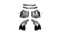 Corsa Performance 2.75in. Axle-Back Dual Rear Exit with Twin 4.0in. Black PVD Pro-Series Tips 14357BLK