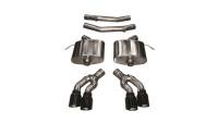 Corsa Performance 2.75in. Axle-Back Dual Rear Exit with Twin 4.0in. Black PVD Pro-Series Tips 14358BLK