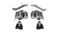 Corsa Performance - Corsa Performance 3.0in. Axle-Back Dual Rear Exit with Twin 4.0in. Black PVD Pro-Series Tips 14478BLK - Image 1