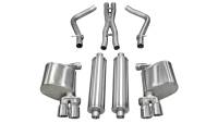 Corsa Performance - Corsa Performance 2.5in. Cat-Back Dual Rear Exit with Twin 3.0in. Polished Pro-Series Tips 14522 - Image 1
