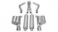 Corsa Performance 2.5in. Cat-Back Dual Rear Exit with Single 4.5in. Polished Pro-Series Tips 14535