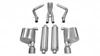 Corsa Performance 2.5in. Cat-Back Dual Rear Exit with Single 4.5in. Polished Pro-Series Tips 14537