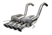 Corsa Performance 2.75in. Axle-Back w Dual Mode NPP; Dual Rear Exit with Quad 4.5in. Polished Pro-Series Tips 14777