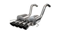 Corsa Performance - Corsa Performance 2.75in. Axle-Back w Dual Mode NPP; Dual Rear Exit with Quad 4.5in. Polished Pro-Series Tips 14777BLK - Image 1