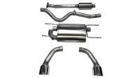 Corsa Performance 2.5in. Cat-Back Dual Rear Exit with Single 4.5in. Polished Pro-Series Tips 14864