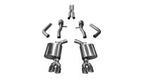 Corsa Performance 2.75in. Cat-Back Dual Rear Exit with Twin 3.5in. Polished Pro-Series Tips 14987