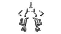 Corsa Performance 2.75in. Cat-Back Dual Rear Exit with Twin 3.5in. Polished Pro-Series Tips 21006