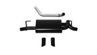 Corsa Performance 2.5in. Axle-Back Dual Rear Exit with Turn Downs (Full System Powder Coat Black) 21013BLK