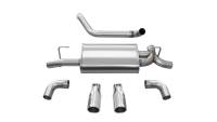 Corsa Performance - Corsa Performance 2.5in. Axle-Back Dual Rear Exit with Single 3.5in. Polished Straight Cut Tips 21014 - Image 1