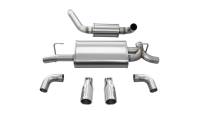Corsa Performance 2.5in. Axle-Back Dual Rear Exit with Single 3.5in. Polished Straight Cut Tips 21016