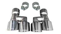 Corsa Performance Twin 4.0in. Polished Pro-Series Tip Kit (Clamps Included) 21038