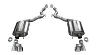 Corsa Performance 3.0in. Axle-Back Dual Rear Exit with Twin 4.0in. Polished Pro-Series Tips 21050