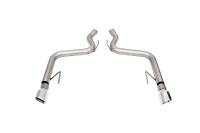 Corsa Performance 3.0in. Axle-Back Dual Rear Track Series Exhaust System with 4.5in. Polished Pro-Series Tips 21086