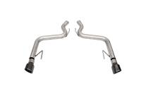 Corsa Performance - Corsa Performance 3.0in. Axle-Back Dual Rear Track Series Exhaust System with 4.5in. Polished Black PVD Pro-Series Tips 21086BLK - Image 1