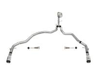 Corsa Performance 3.0in. Dual Rear Exit Catback Exhaust System with Flat Cut 4.0in. Dual Wall Tips 21143