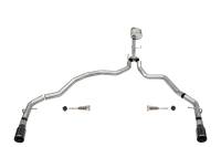 Corsa Performance 3.0in. Dual Rear Exit Catback Exhaust System with Flat Cut 4.0in. Dual Wall Tips 21143BLK