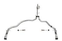 Corsa Performance 3.0in. Dual Rear Exit Catback Exhaust System with Flat Cut 4.0in. Dual Wall Tips 21146