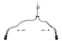 Corsa Performance 3.0in. Dual Rear Exit Catback Exhaust System with Flat Cut 4.0in. Dual Wall Tips 21152BLK
