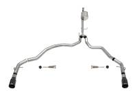 Corsa Performance 3.0in. Dual Rear Exit Catback Exhaust System with Flat Cut 4.0in. Dual Wall Tips 21158BLK