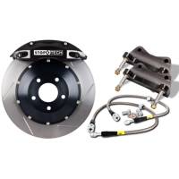 StopTech Big Brake Kit; Black Caliper; Slotted Two-Piece Rotor; Rear