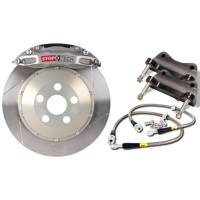 StopTech Trophy Sport Big Brake Kit; Silver Caliper; Slotted 2 Pc. Rotor; Rear