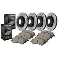 StopTech Street Axle Pack Drilled Front/Rear Brake Kit