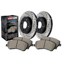 StopTech Street Axle Pack; Drilled; Rear Brake Kit
