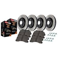 StopTech Truck Axle Pack; Slotted; 4 Wheel Brake Kit
