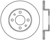 StopTech Sport Slotted Cryo Brake Rotor; Front and Rear Left