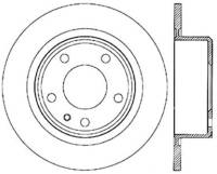 StopTech Sport Slotted Cryo Brake Rotor; Rear Right