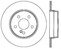 StopTech Sport Slotted Cryo Brake Rotor; Rear Left